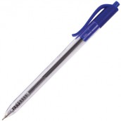Ручка шариковая масляная автоматическая BRAUBERG "Extra Glide R", СИНЯЯ, трёхгранный корпус, узел 0,7 мм, линия письма 0,35 мм, 142932