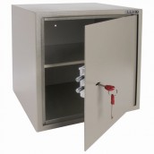 Сейф мебельный BRABIX "D-40m", 400х400х366 мм, 13 кг, ключевой замок, крепление к стене, 291164