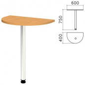Стол приставной полукруг "Монолит", 600х400х750 мм, цвет бук бавария (КОМПЛЕКТ)