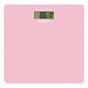 Весы напольные SCARLETT SC-BS33E041, электронные, вес до 180 кг, квадратные, стекло, розовые
