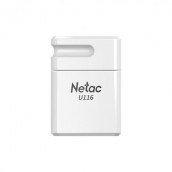 Флеш-диск 64 GB NETAC U116, USB 2.0, белый, NT03U116N-064G-20WH