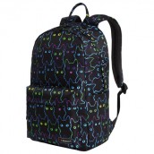 РЕЗЕРВ Рюкзак HEIKKI DREAM универсальный с карманом для ноутбука, Neon cats, 42х26х14, 272524