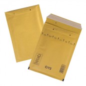 Конверт-пакеты с прослойкой из пузырчатой пленки (170х225 мм), крафт-бумага, отрывная полоса, КОМПЛЕКТ 100 шт., С/0-G